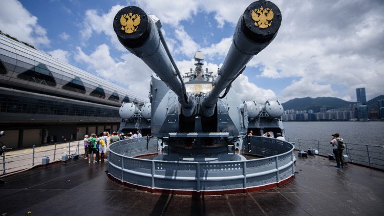 Video: El primer crucero de misiles ruso en Hong Kong se puede visitar