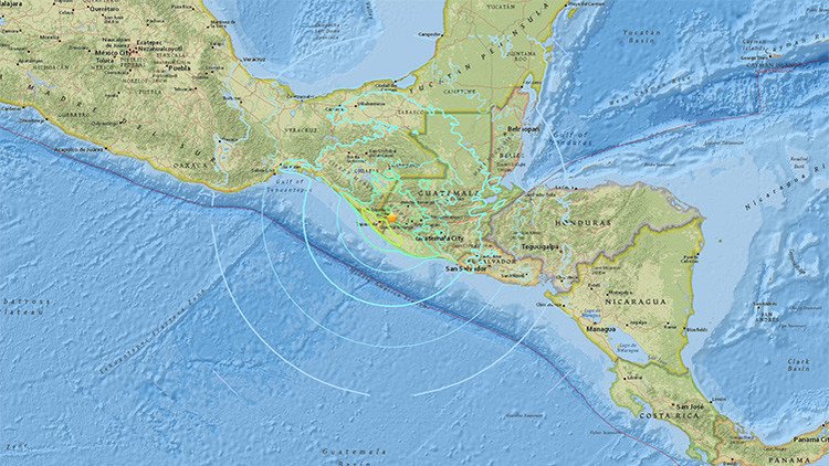 Un terremoto de magnitud 6,9 sacude las costas de México y Guatemala