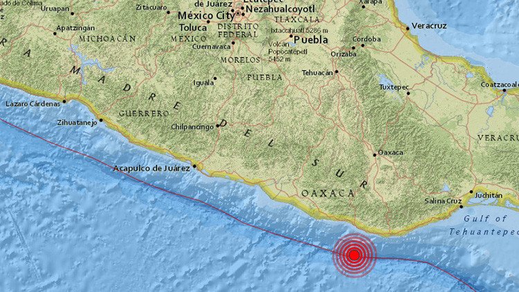 México: Un sismo de magnitud 5,5 sacude la costa de Oaxaca
