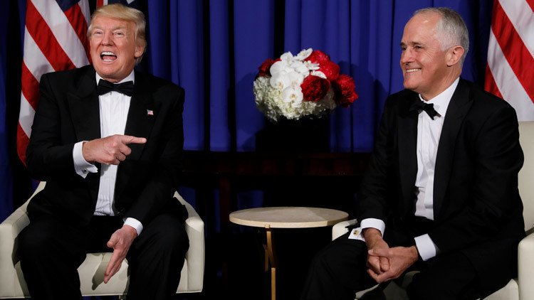 Filtran cómo el primer ministro de Australia realiza una parodia de Trump