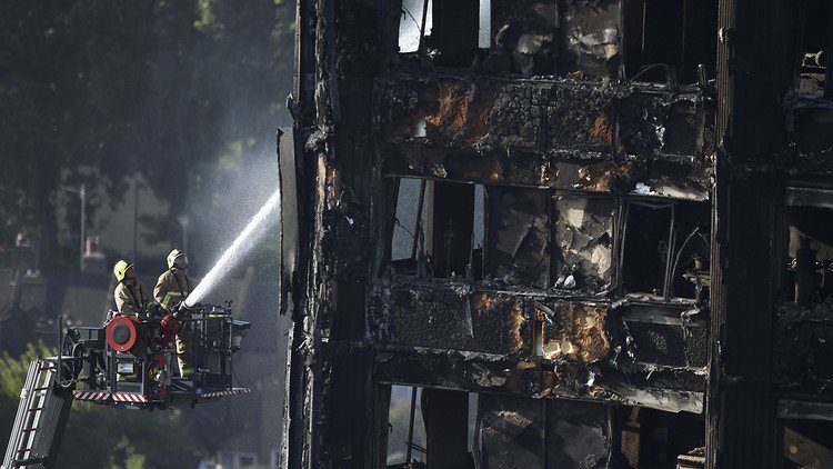 Los estragos del devastador incendio de la Grenfell Tower londinense