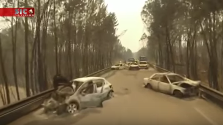 El devastador incendio de Portugal a vista de dron (VIDEOS)