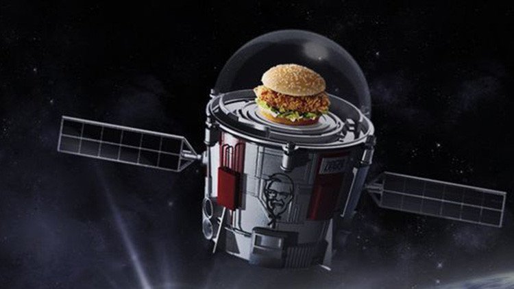 La cadena KFC lanzará una hamburguesa a la estratósfera 