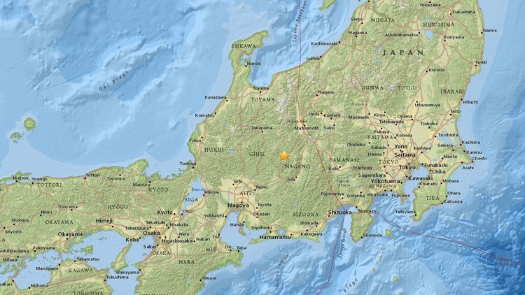Un sismo de 5,7 se registra en el centro de Japón