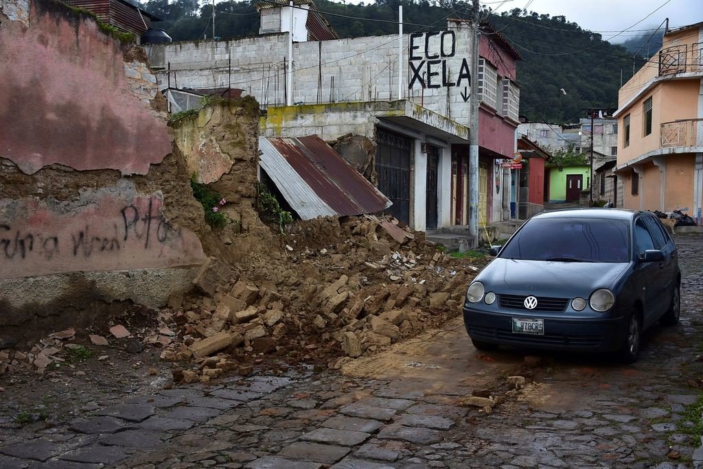 El caos provocado por el fuerte terremoto de Guatemala y México, en