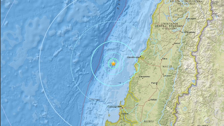 Un sismo de magnitud 5,9 se registra en Chile