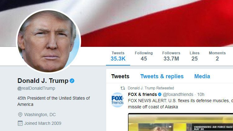 Trump bloquea en Twitter a varios usuarios por sus críticas y ellos lo demandan ahora ante la Corte
