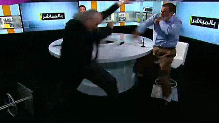 VIDEO: Un debate televisivo sobre una decapitación del EI termina con una fuerte pelea en directo