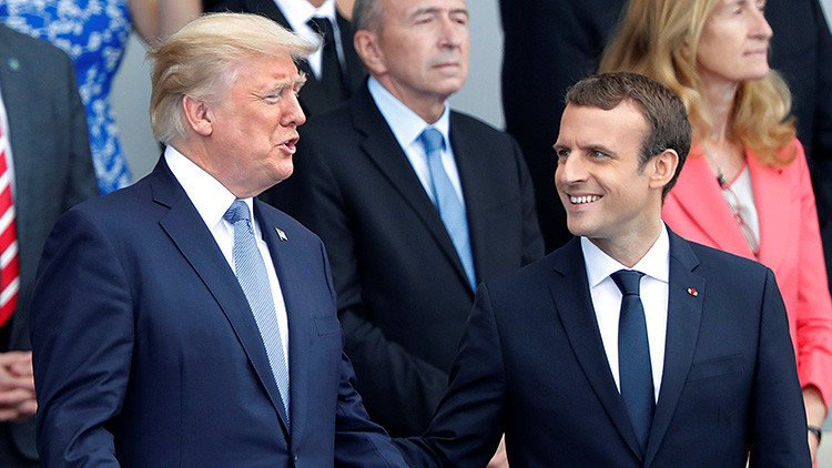 Macron: "Trump revisará su decisión de sacar a EE.UU. del Acuerdo de París"