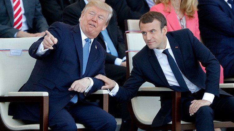 Trump sobre Macron: "Le encanta agarrar mi mano"