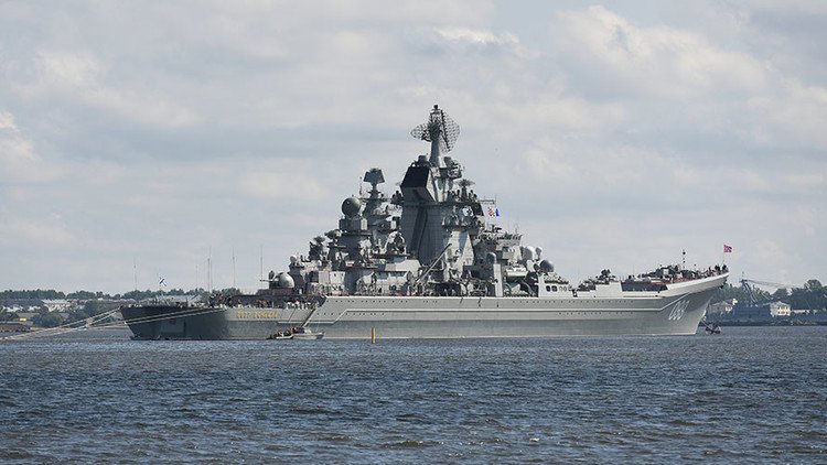 Las naves más potentes de Rusia se preparan para participar en el Día de la Armada