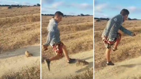 Patea a un conejo al grito de "Cristiano Ronaldo" y ahora la Red quiere vengarse 