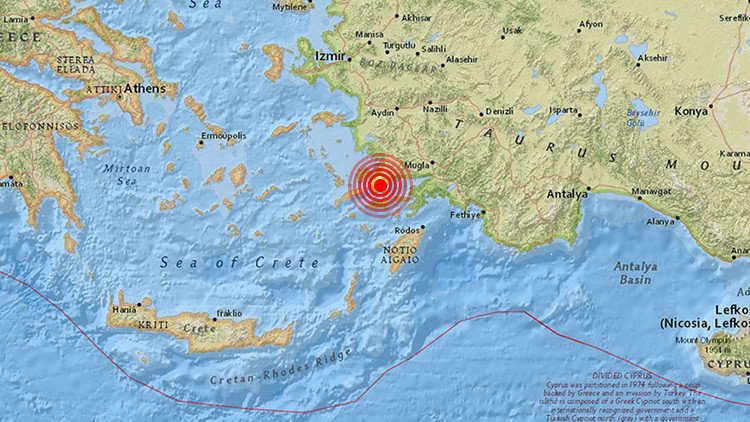 Un terremoto de magnitud 5,3 sacude la costa turca
