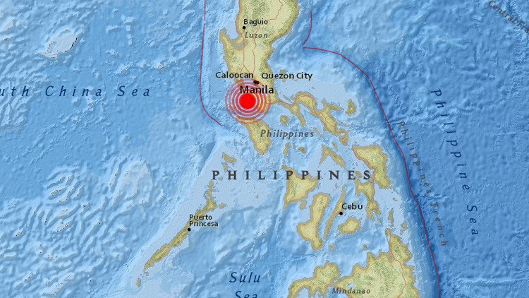 Filipinas sufre un terremoto de magnitud 6,2