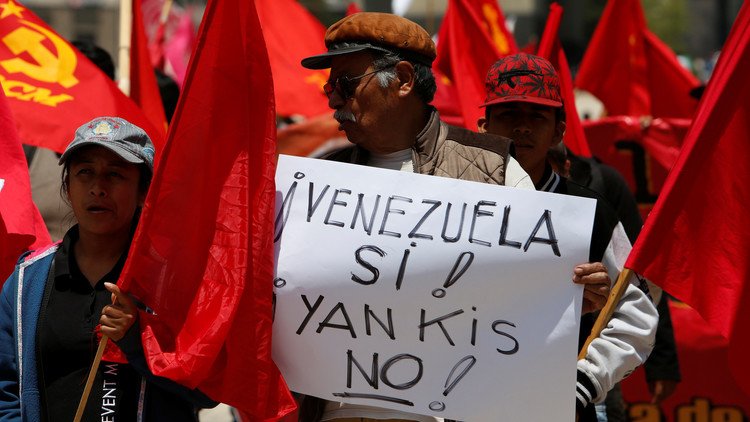 "Gran marcha antiimperialista" en Venezuela contra las amenazas de Trump (video)