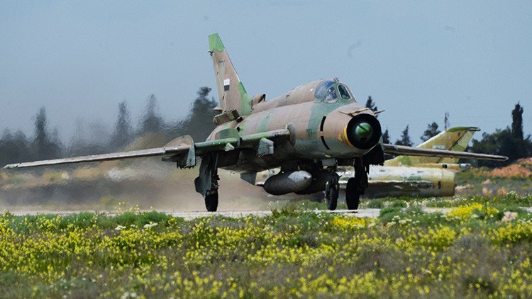 Derriban en Siria un caza MiG-21 de la Fuerza Aérea nacional