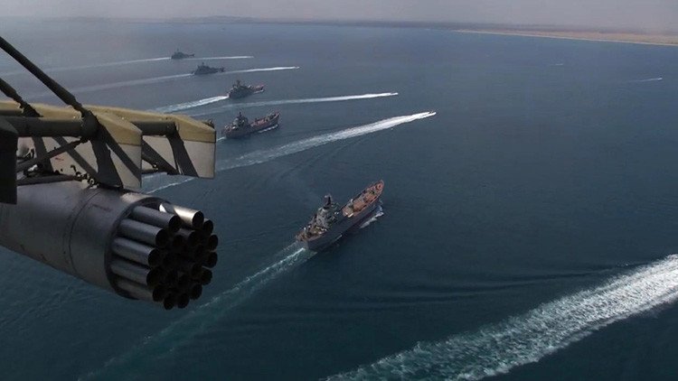 La Flotilla del Caspio de la Armada rusa, en estado de alerta