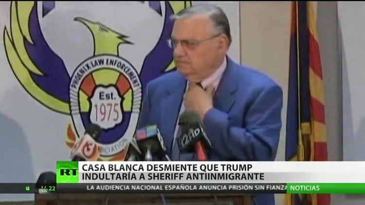 La Casa Blanca Desmiente Que Trump Podría Indultar Al "alguacil Más ...