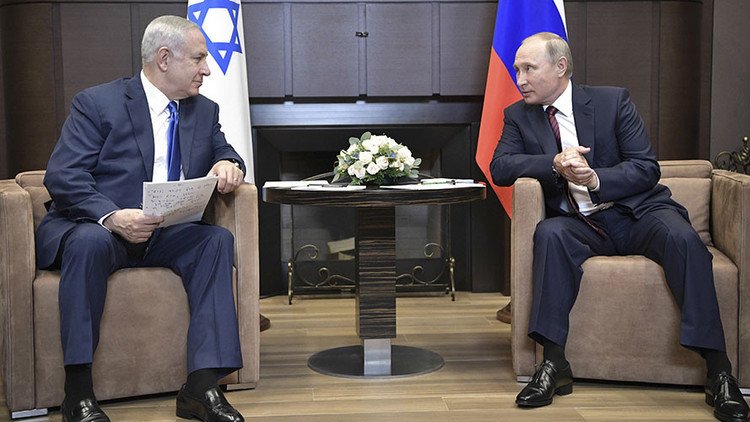Netanyahu a Putin: Irán debe retirarse de Siria o Israel "se defenderá con todos los medios"