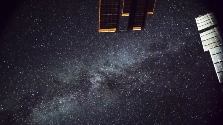 Increíbles imágenes de la Vía Láctea desde la Estación Espacial Internacional
