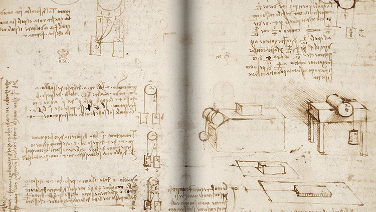 Un manuscrito digitalizado de Leonardo Da Vinci está disponible gratuitamente en Internet