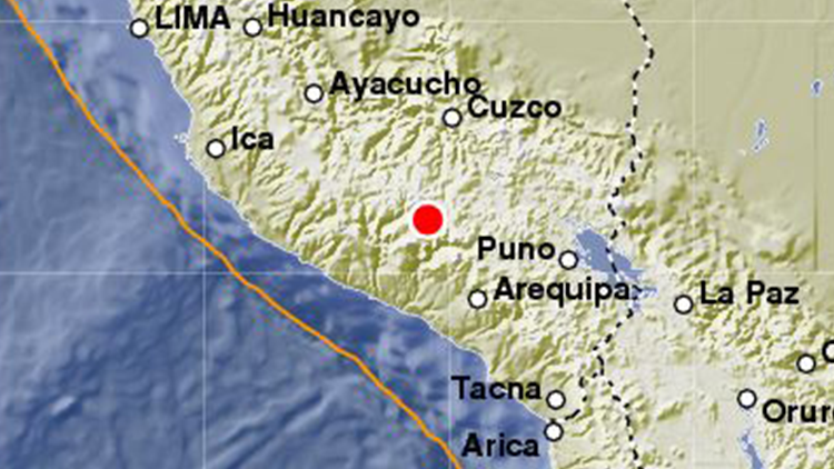 Un sismo de magnitud 4,7 sacude el sur de Perú