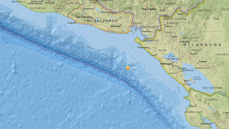 Un sismo de 5,1 sacude la costa de Nicaragua