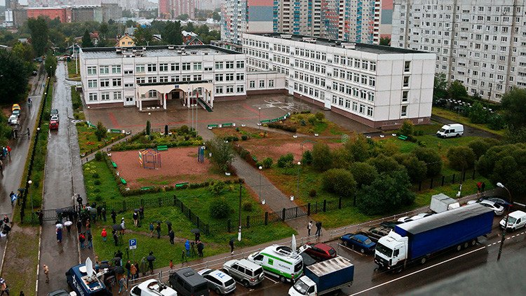 VIDEO: El momento exacto del tiroteo en la escuela de la región de Moscú