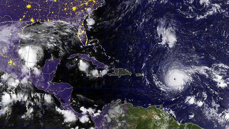 FOTOS, VIDEO: Así se ve el poderoso huracán Irma desde el aire