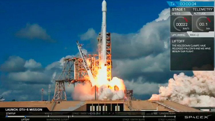 VIDEO: SpaceX lanza una nave secreta para el Pentágono