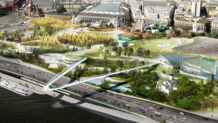 FOTOS: El impresionante nuevo parque se abre en el corazón mismo de Moscú 