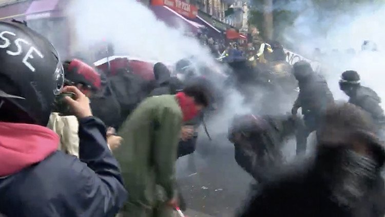 VIDEO: Violencia en París, por las nuevas reformas laborales 