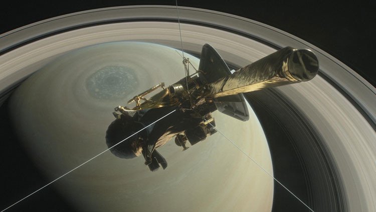 Esta es la última fotografía que envió la sonda Cassini antes de desintegrarse