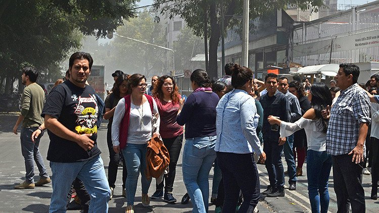PRIMERAS IMÁGENES: Así fue el terremoto de magnitud 7,1 que sacudió México