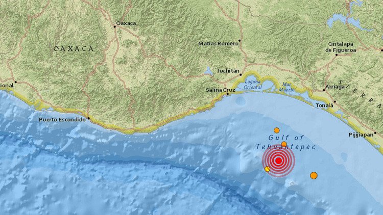 México: Se registra un terremoto de magnitud 4,9 en costas de Oaxaca