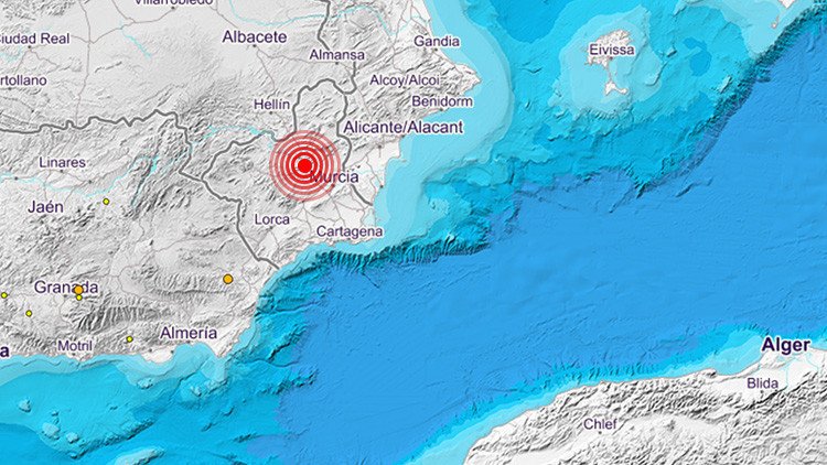 España: Un sismo de 3,0 alerta a varias localidades de Murcia