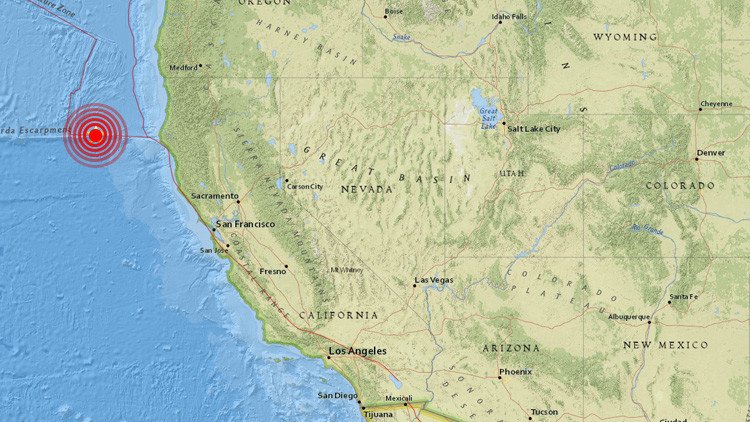 Se registra un sismo de magnitud 5,7 en la costa de California