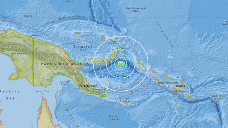 Un fuerte terremoto de magnitud 6,0 se produce cerca de Papúa Nueva Guinea 
