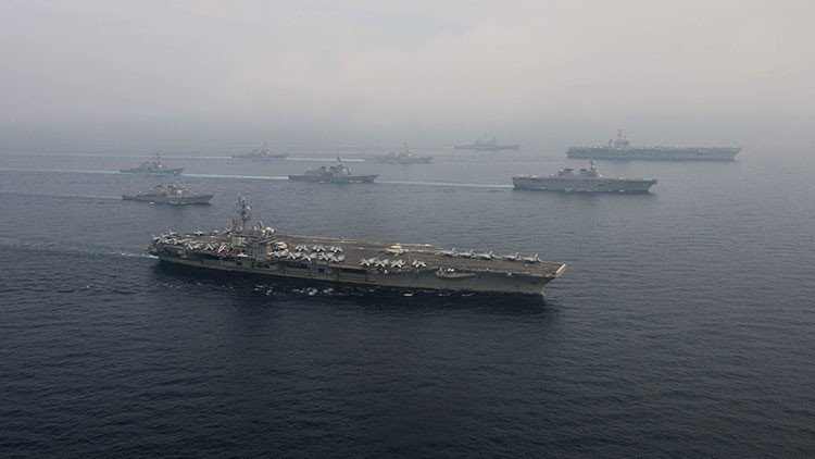 Un grupo naval de EE.UU. realizará maniobras junto a las costas de Corea