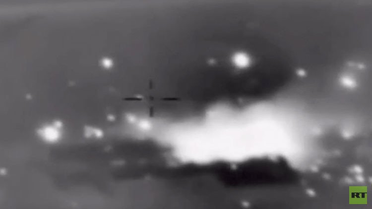 VIDEO: El bombardeo ruso contra los comandantes del Frente al Nusra en Siria