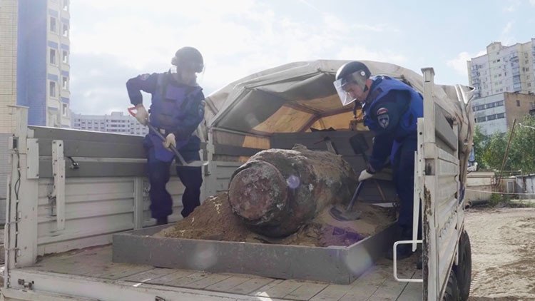 VIDEO: Descubren en Moscú una bomba de 1.800 kilos de la Segunda Guerra Mundial