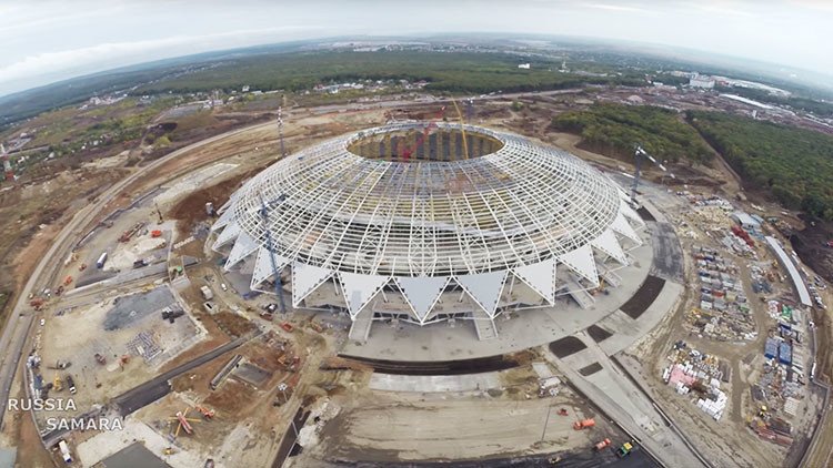 "Espectacular estadio, cálida bienvenida": La FIFA inspecciona el Samara Arena para el Mundial 2018