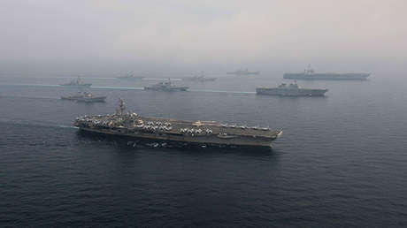 Un grupo naval de EE.UU. realizará maniobras junto a las costas de Corea