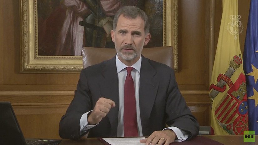 El rey Felipe VI acusa al Gobierno catalán de intentar "quebrar la unidad de España"