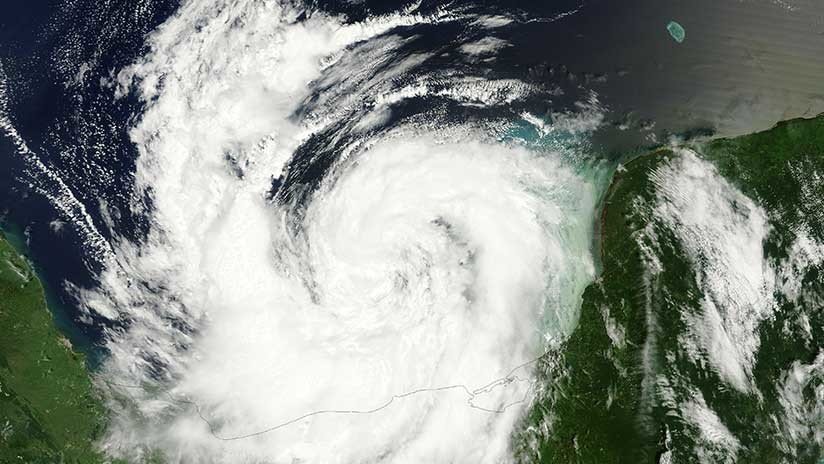 VIDEO: La NASA publica imágenes satelitales del huracán Nate en el golfo de México