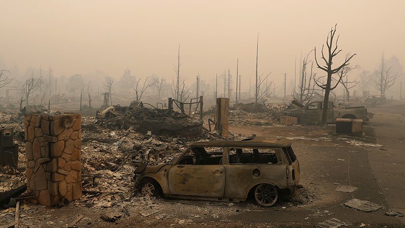 No es Siria ni Irak: El 'apocalipsis' en California grabado por un dron 