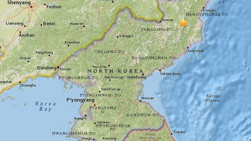 Un sismo de magnitud 2,9 se produce en el área de las pruebas nucleares previas de Pionyang