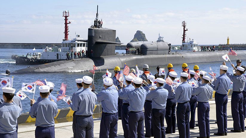 Un submarino nuclear de EE.UU. armado con 154 misiles atraca en Corea de Sur