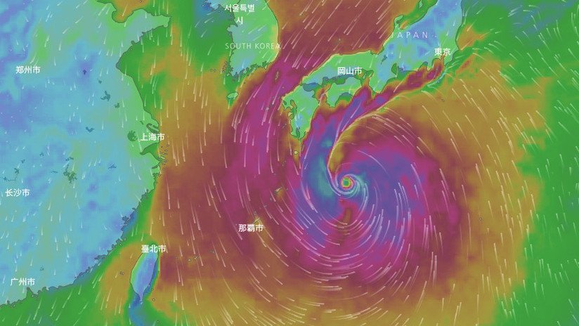 VIDEOS: El supertifón Lan azotará Japón con fuertes vientos y lluvias torrenciales