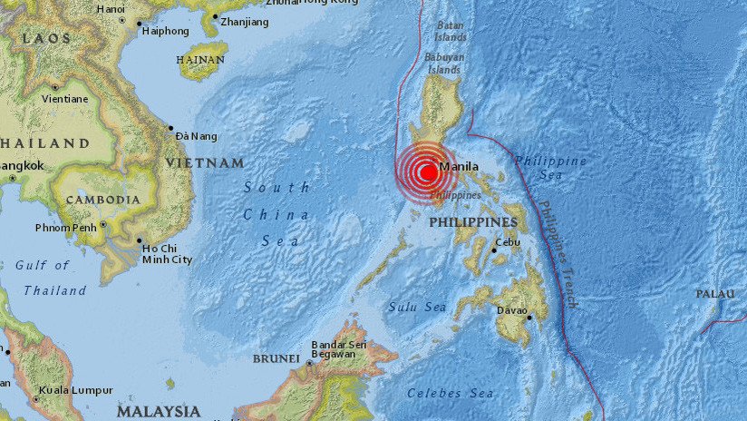 Se registra un terremoto de magnitud 5,5 en Filipinas